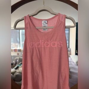 Womens sz m ADIDAS CLIMALITE Peach Pink Tank Top
